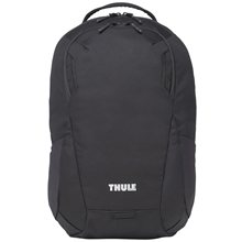 aerial view a black thule lumion recycled 16 computer backpack 21l, image 1 of 10