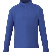 aerial view a new royal (561) mens evans eco knit performance quarter zip, image 1 of 4