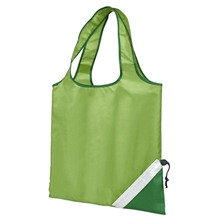 a apple green gemline latitudes foldaway shopper tote