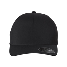 aerial view a black flexfit adult delta x - cap, image 1 of 3