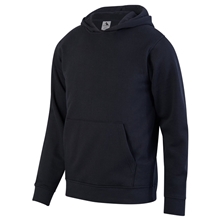 a black augusta sportswear youth fleece hoodie