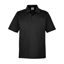 aerial view a black team 365 - mens zone performance polo, image 1 of 4
