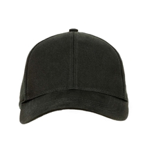 aerial view a black econscious structured eco baseball cap, image 1 of 3