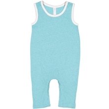 aerial view a caribbean mlange rabbit skins infant harborside melange tank romper, image 1 of 3