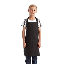 aerial view a black artisan collection by reprime youth recycled apron, image 1 of 4