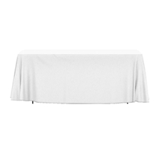 aerial view a white import 8 open - back full color table throw, image 1 of 2