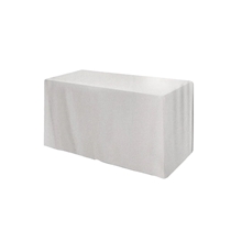 aerial view a white import 4 fitted open - back full - color table throw, image 1 of 2