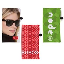 a group of dye - sublimated microfiber sunglass pouch