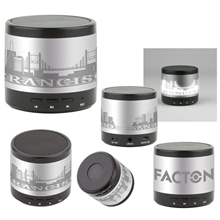 a group of illuminating wireless speaker