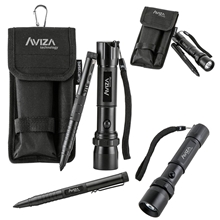 a group of basecamp arctic utility pen flashlight set
