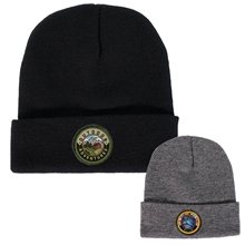 aerial view a group of the emblem custom beanie, image 1 of 12