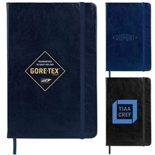 aerial view a group of premium ultrahyde leather notebook, image 1 of 2