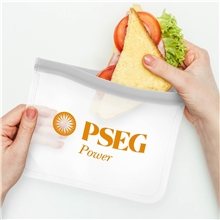 a group of large reusable peva lunch pouch 26x20cm