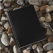 aerial view a group of 5 x 7 mineral stone field spiral notebook, image 1 of 2