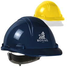 aerial view a group of mont - blanc(tm) type ii cap style hard hat, image 1 of 2