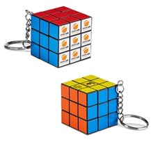 a group of micro rubiks(r) cube keychain