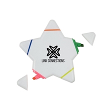 a group of multicolor star highlighter