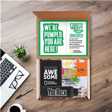 a group of deluxe new hire office essentials kit