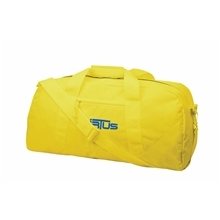 a group of large square duffel bag