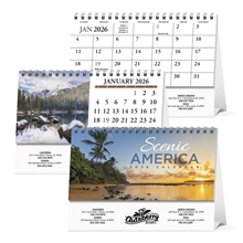 aerial view a group of scenic america(r) desk tent calendar, image 1 of 21
