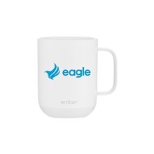 aerial view a white ember mug2 smart temperature control mug, image 1 of 7