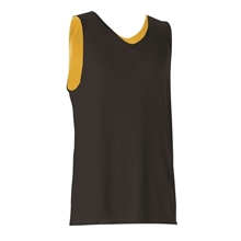 a black/ gold alleson athletic - youth reversible tank