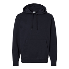 aerial view a black augusta sportswear - unisex 60/40 fleece hooded sweatshirt, image 1 of 6