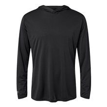 aerial view a black holloway - momentum hooded long sleeve t - shirt, image 1 of 6