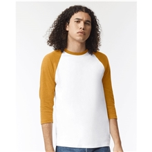 a group of american apparel - cvc three - quarter sleeve tee