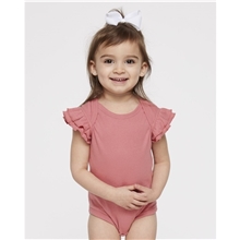 a group of rabbit skins - infant flutter sleeve baby rib bodysuit