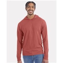 a group of comfortwash by hanes - garment - dyed jersey hooded long sleeve t - shirt