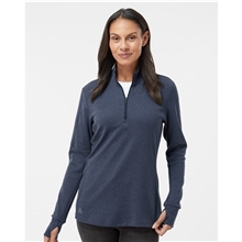 a group of adidas - womens 3- stripes quarter - zip sweater