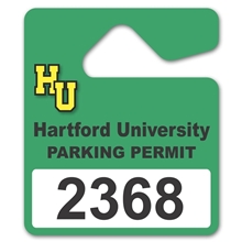 aerial view a custom paper hang tag 3-1/2 x 3, image 1 of 2