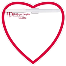 aerial view a custom memo board heart w / mag, image 1 of 2