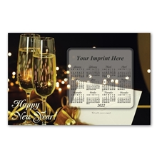 aerial view a champagne celebration superseal laminated card with calendar magnet, image 1 of 2