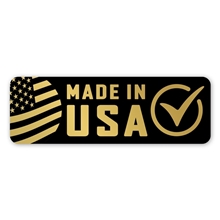 aerial view a gold foil 1 x 3 in rect label, image 1 of 2