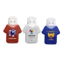 aerial view a group of t - shirt usb flash drive, image 1 of 2