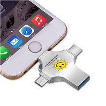 aerial view a group of cicero 3 way metal usb, image 1 of 2