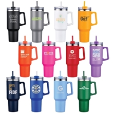 a group of beluga 40 oz vacuum insulated tumbler mug w / handle