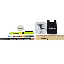 aerial view a group of comprehensive scholar essentials kit, image 1 of 2