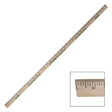 a group of 1/4 thick natural yardstick