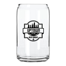 aerial view a clear 16 oz beer can glass - usa, image 1 of 2
