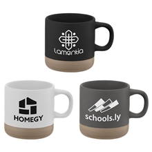 a group of terra - 12 oz clay base ceramic mug