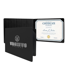a black diploma holder standard landscape