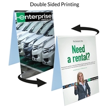 a group of 5 x 7 plastic table tent sign