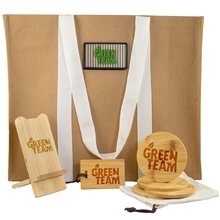 aerial view a natural eco - friendly gogreen essentials kit, image 1 of 2