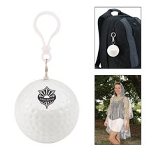 aerial view a group of clear golf fanatic poncho, image 1 of 3