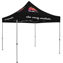 aerial view a black 10 premium tent kit (imprinted, 4 locations), image 1 of 6
