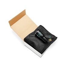 aerial view a black prime line laid back comfort gift set, image 1 of 2