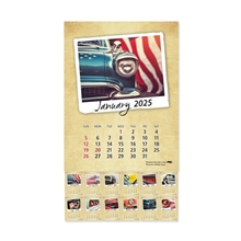 a group of adhesive peel - n - stick(r) calendar - classic cars pad